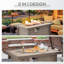 Table de foyer d'extérieur au propane Outsunny