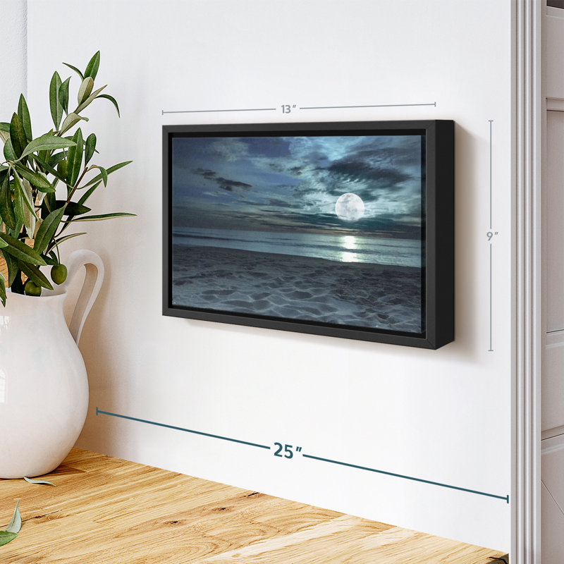 Plage "Impression sur toile Twilight Beach", H 9 po x l 13 po