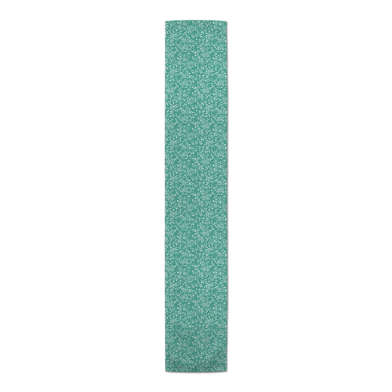 Chemin de table Danazia, P 16 po x L 90 po, Bleu sarcelle