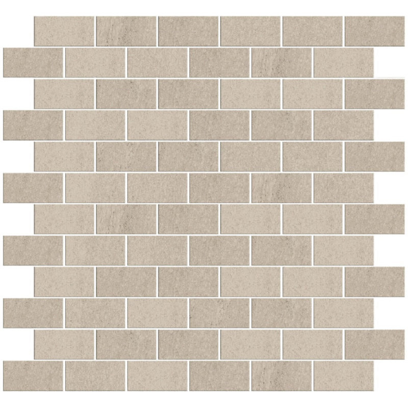 Carreau de mur et de plancher en brique de porcelaine 1 po x 2 po, Sable