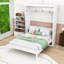 Lit escamotable en bois peu encombrant avec conception d'armoire-681827128-681827077