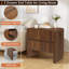 Geordy 2-Drawer Dresser, 23.6"Fluted Nightstand-1628483808