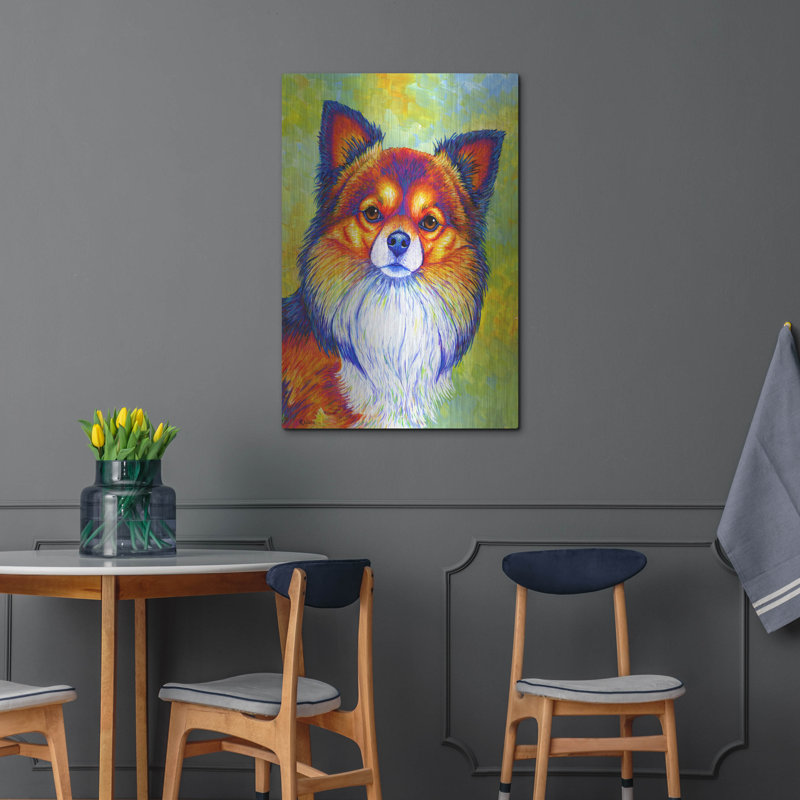 «Longhaired Chihuahua» par Rebecca Wang, art sur, H 36 po x l 24 po