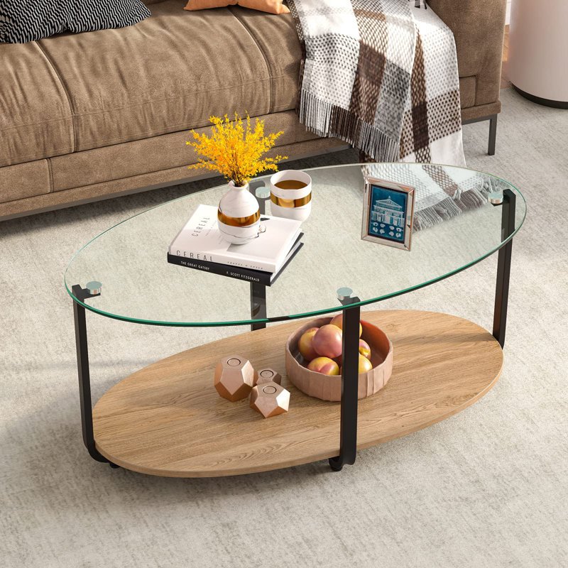 Table basse avec rangement Hanshaw