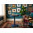 Madeline Threaded Drink Table Navy Blue-64295794