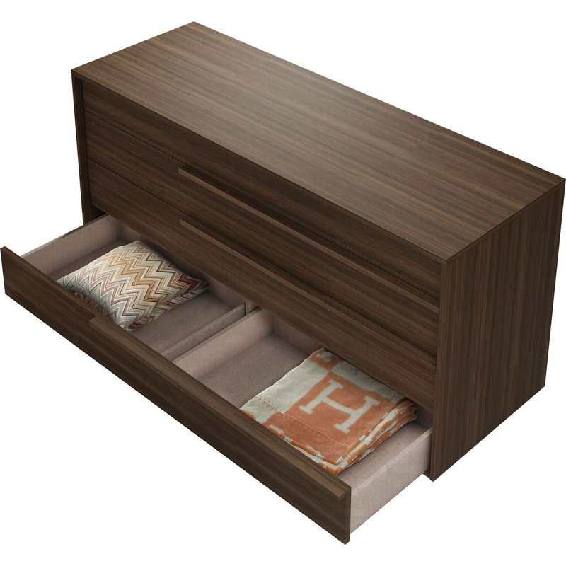 Jane 4 Drawer Dresser, Walnut