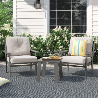 POLYWOOD x Sol 72 3-Piece Traditional Deep Seating Chair Set by Sol 72 Outdoor
