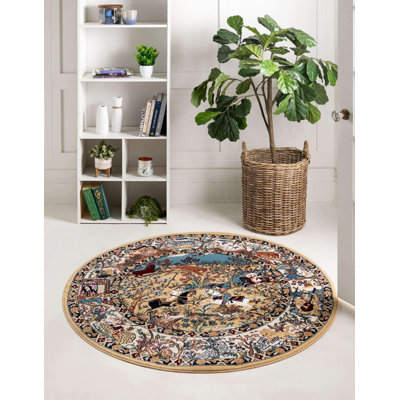 Tapis traditionnel Kelayeh couleur champignon
