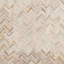 Fossil 1x4 Herringbone Matte Petrified Natural Stone Mosaic Tile