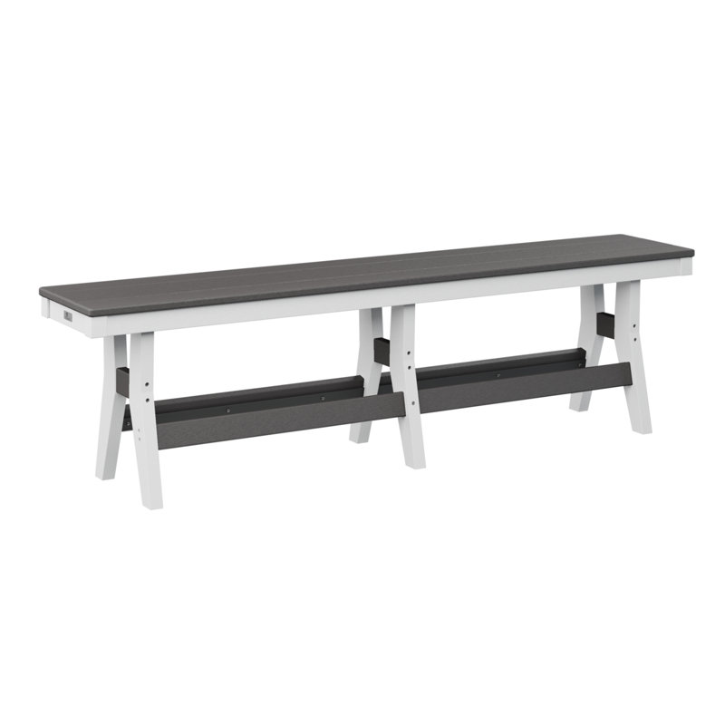 Banc de comptoir de 66 po Berlin Gardens Harbor, H 22,5 po x l 66 po x P 12,5 po, Vert/blanc