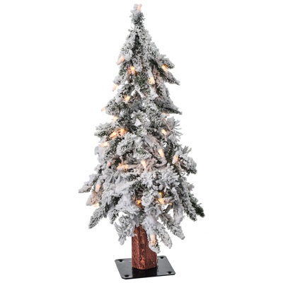 2' Twinkle lit Flock Elk Pass Alpine