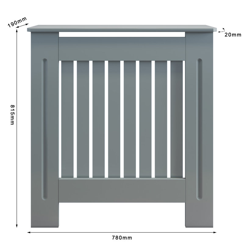 Radiator Cover, 81.5cm H x 78cm W x 19cm D 