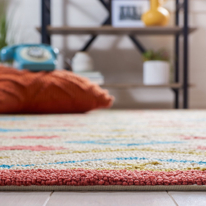 Adera Hand Hooked Performance Southwestern Rug, Rectangle 2' x 3'
