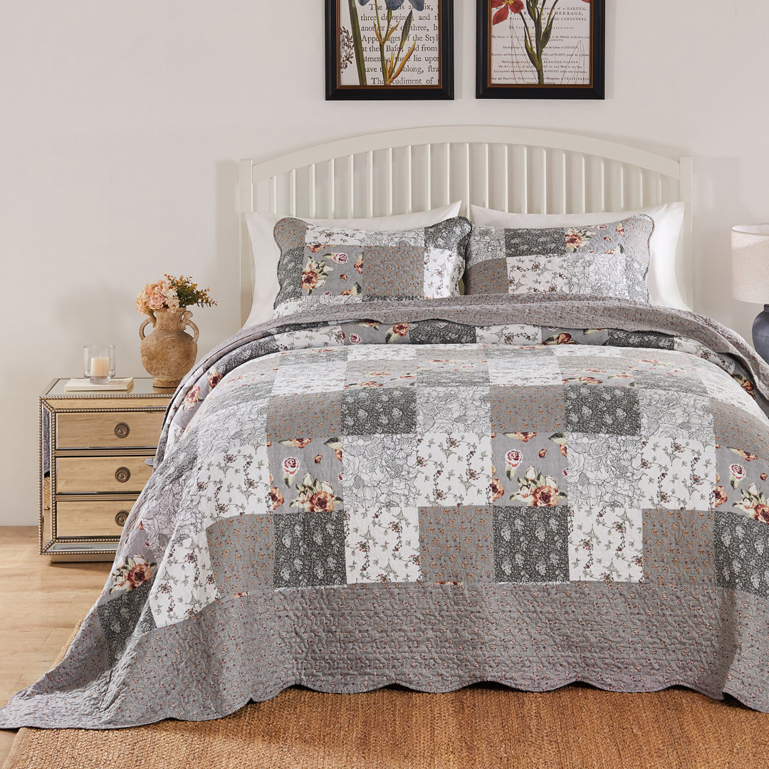 Giulia Reversible Quilt Set Greenland Home Fashions 