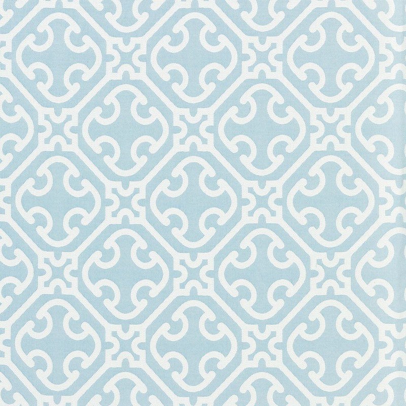 Chinois Chic Ailin Lattice Weave Fabric, Capri