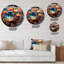 Horloge murale en 3D 3D Molecules Microscopic Wonders I-93380075