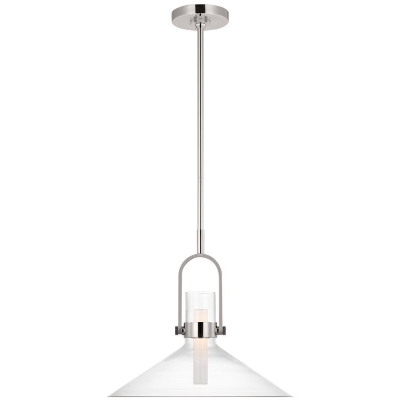Larkin 2 - Light LED Pendant, 16.75" H x 18.5" W x 18.5" D, Polished Nickel