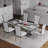 78" Dining Table with Mirrored Metal Base -83197525-83197526