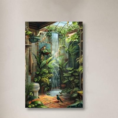 Art mural sur toile sans cadre 24 po x 36 po Jungle