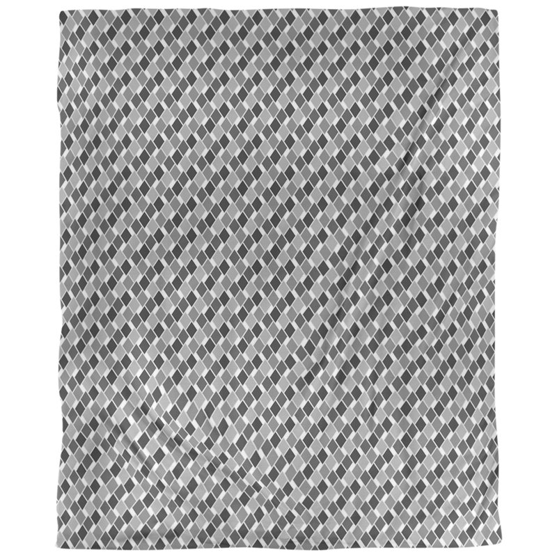 Tissu diamants, Noir, L 60 po x l 36 po, Polyester filé