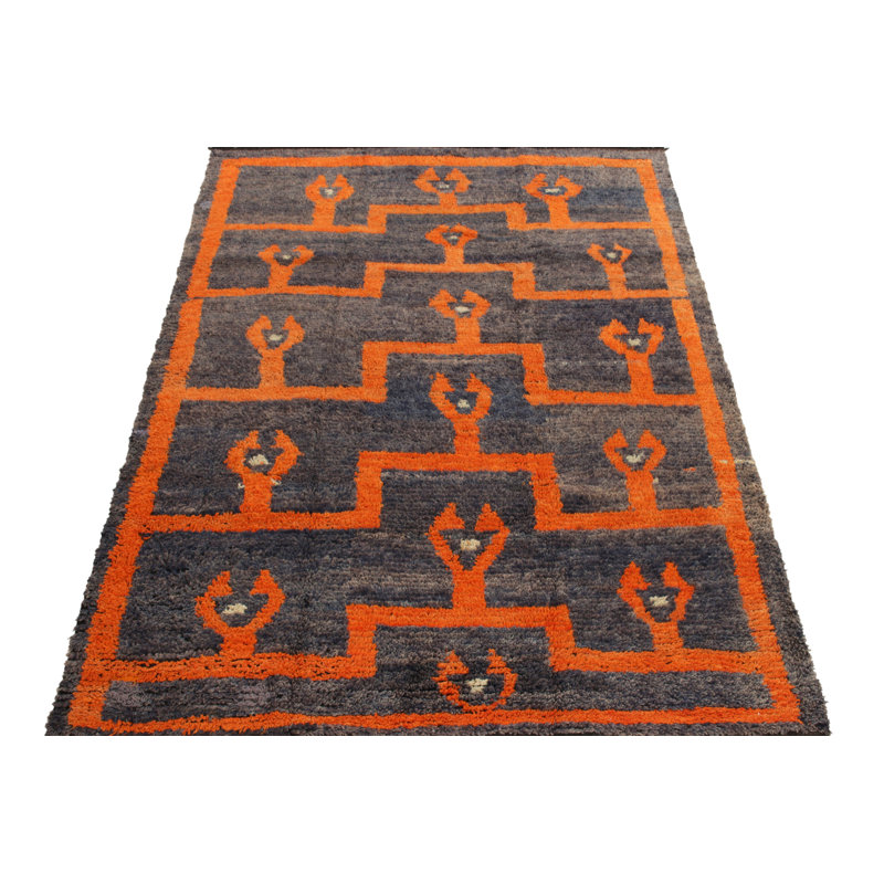One-of-a-Kind 4'8" X 6'7" Hand Knotted Area Rug