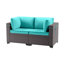 Kalinowski Premium Outdoor Loveseat With Adjustable Feet, Splash-Proof Cushions & Secure Seat Clips-109306386