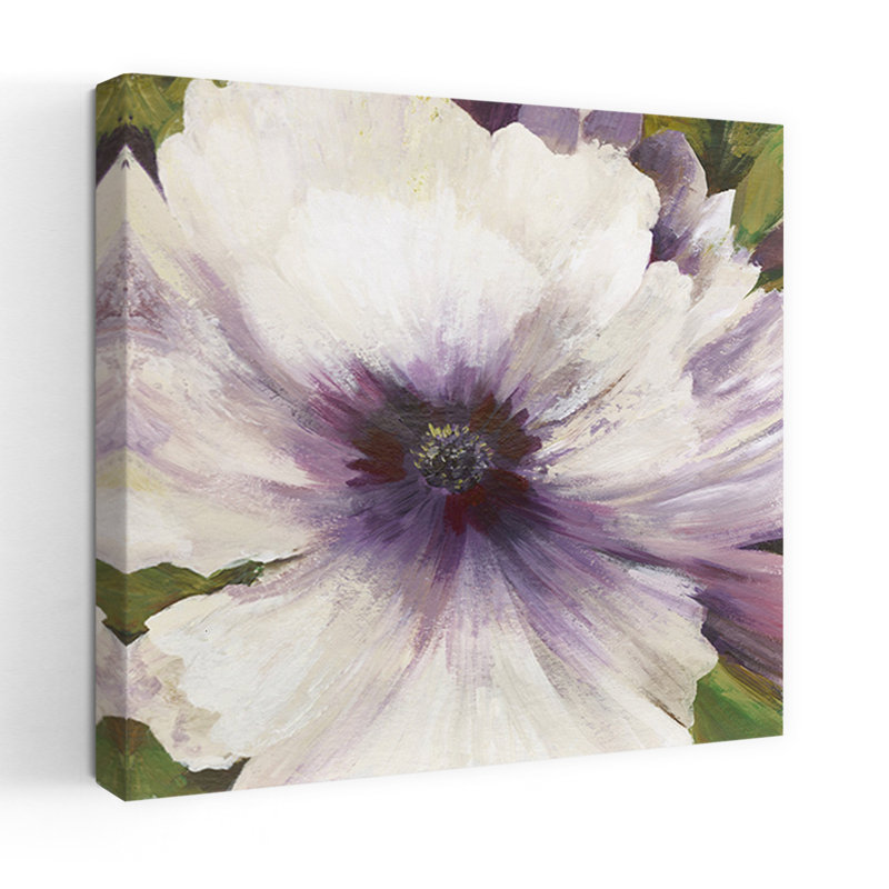 «Violet Orchid I Delicate Vibrant Contemporary Flower Art», H 18 po x l 18 po