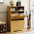 Shoe Cabinet Storage For Entryway Hidden Shoes Storage Cabinet With 2 Flip Drawers, Tall Free Standing Shoe Organizer Rack For Foyer, Hallway. Natural,31.6'' L X 9.6'' W X 40'' H.-1652666743