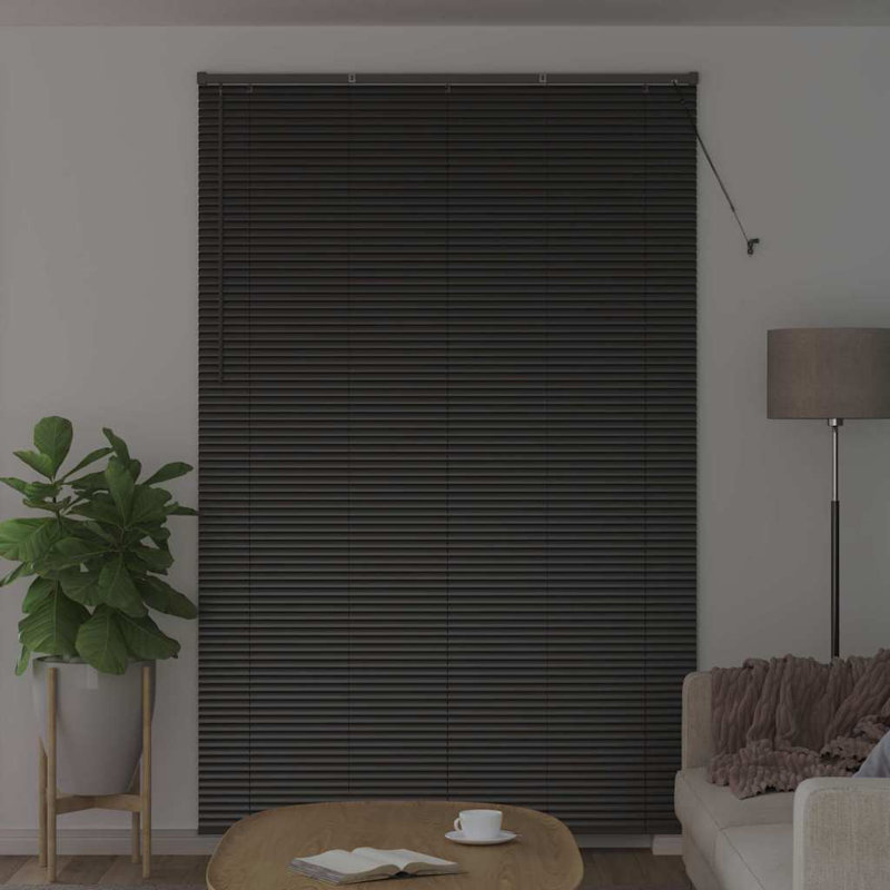 Horizontal/Venetian blind, Black, 220cm L x 145cm W