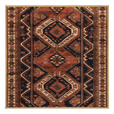 Tapis brun lavable à la machine