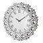 Crystal Bloom Round Wall Clock