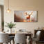 Art mural sur toile Glowing Golden Stag avec des bois scintillants-685255156