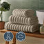 Silentnight Ribbed Cotton Bath Sheet Towel-106244139-124302037