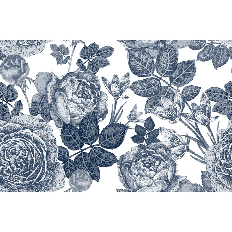 Rouleau de papier peint auto-adhésif L 10 pi x l 24 po Vintage Roses
