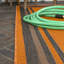 Tapis orange / gris foncé Hastin-581885779