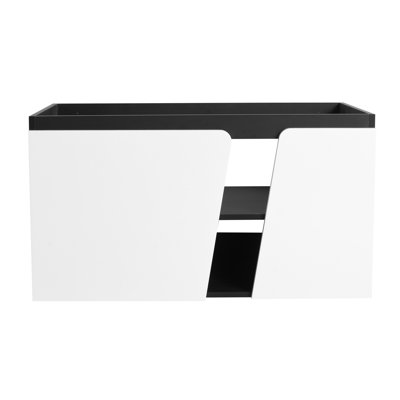 Bathroom Vanity 36'', Soft-Close, Modern Style, White + Black 36'' With