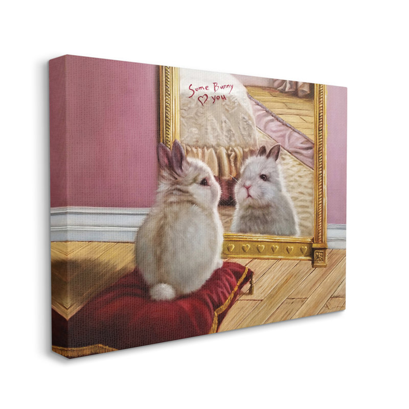 «Some Bunny Loves You», impression sur toile, Toile tendue, H 40 po x l 30 po x 1,5 po