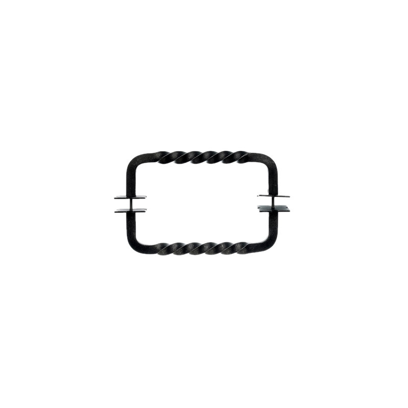 Twist 8" Center to Center Appliance pull, Patina Black, 8" Center to Center