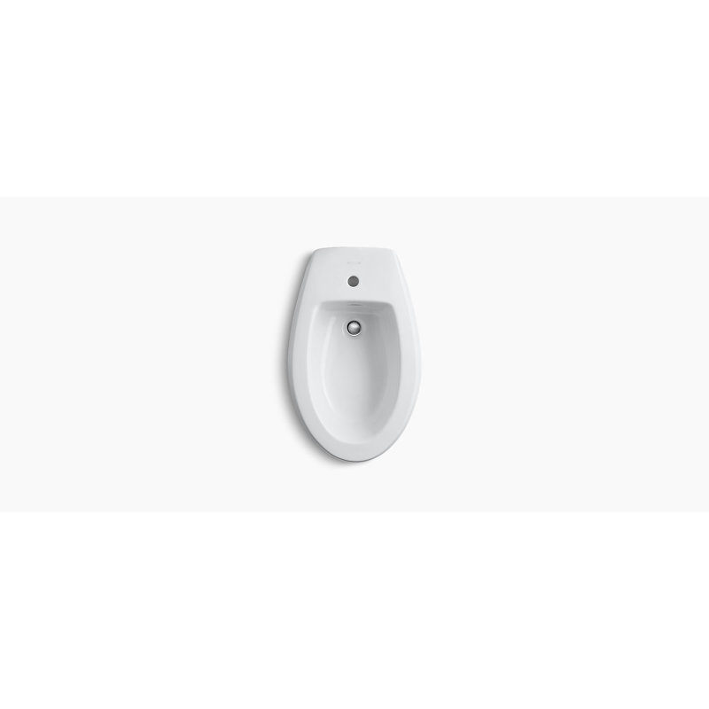 Bidet à jet horizontal Amaretto® avec trou pour robinet simple, Blanc