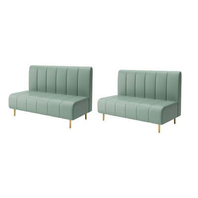 Banc rembourré en similicuir Farver