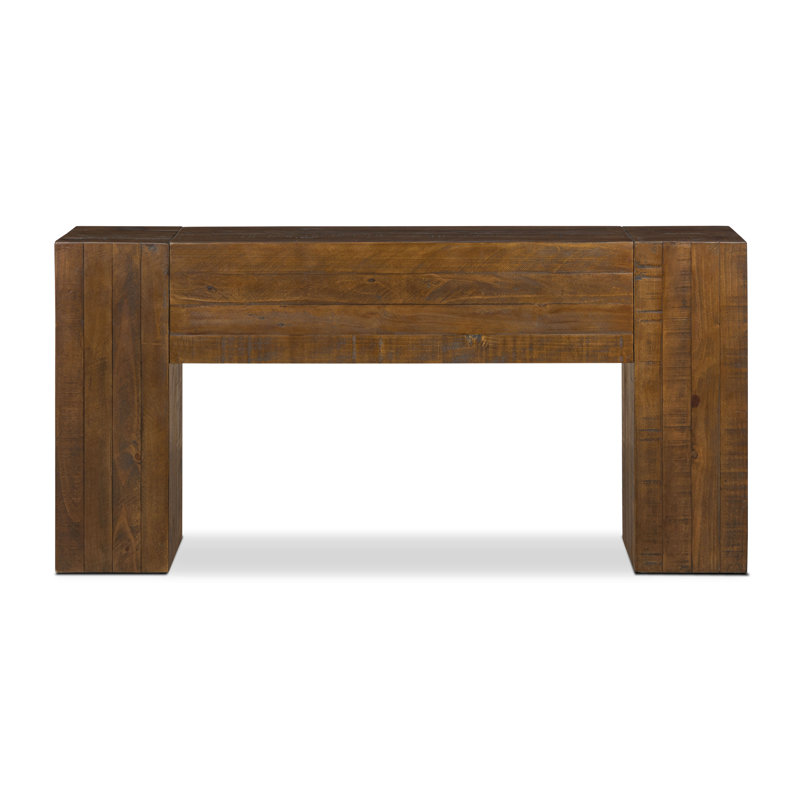 Frome Solid Pine Wood Console Table (60"), Walnut