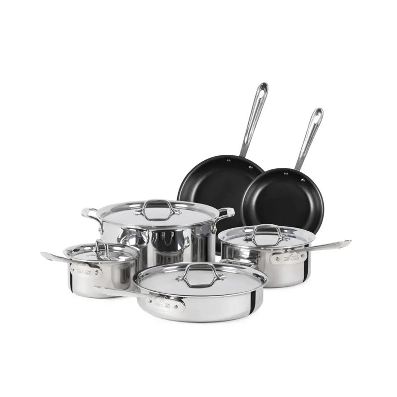 Batterie de cuisine antiadhésive 3 plis All-Clad D3 Pro, 10 pièces