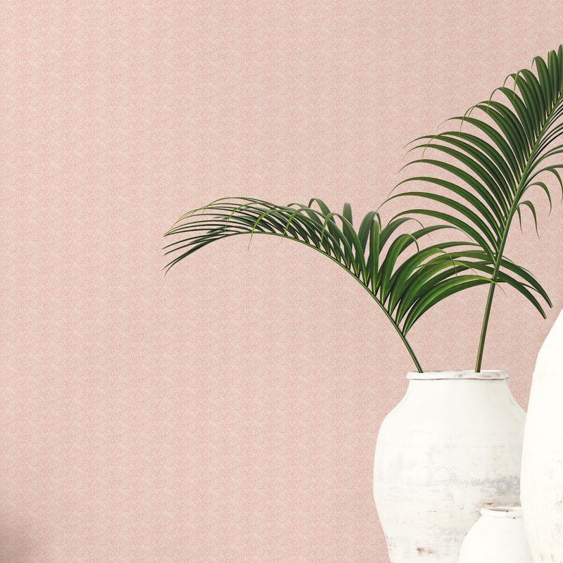 Arro 10m x 53cm Matte Wallpaper Roll, Blush Pink