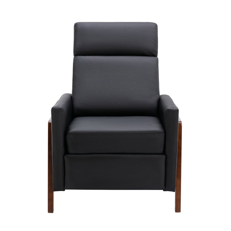 Fauteuil inclinable en cuir synthétique avec dossier réglable
