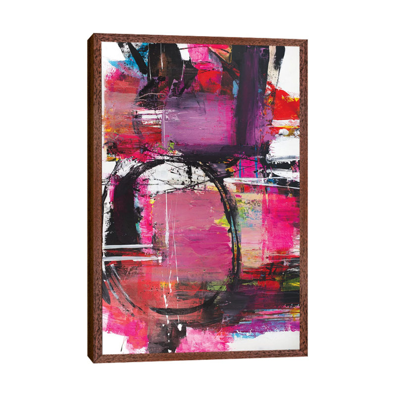 Wandering Ways by Jude Remedios - Painting on Canvas, 66.04cm H x 45.72cm W x 3.81cm D, Classic Brown Wood Framed