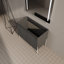 Meuble-lavabo sur pied 36 po, armoire de rangement avec portes à fermeture douce (ensemble KD) - sans le lavabo