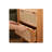 Rattan Drawer Glass Display Organizer Cabinet