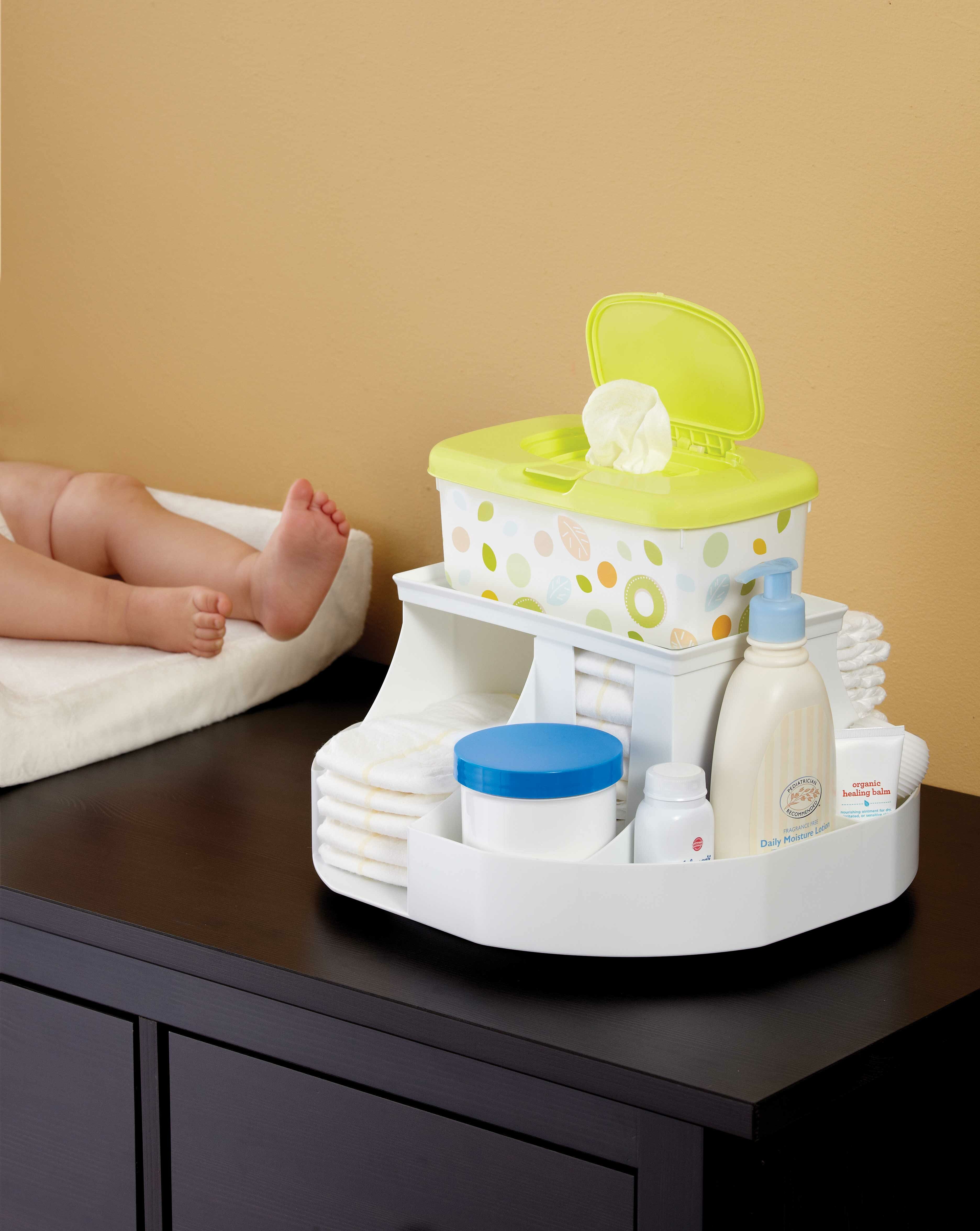 Diaper store station organizer