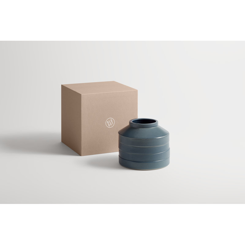 Wonk Ceramic Table Vase, Ocean