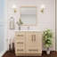 Meuble-lavabo simple 35,4 po avec plateau en acrylique Victoria-98195042
